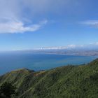 Blick vom Mt Karioi auf Coastline nahe Raglan