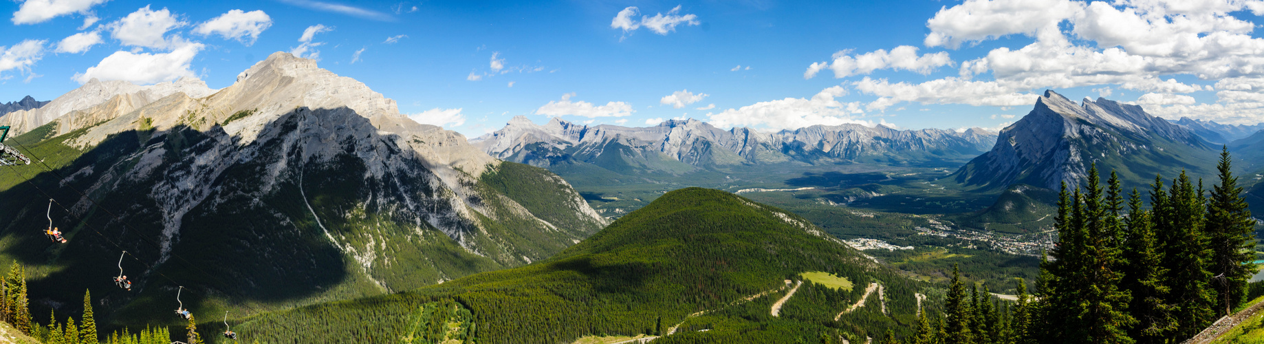 Blick vom Mt. Norquay, Banff National Park