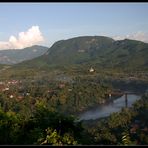 Blick vom Mt. Phousi auf Luang Prabang, Laos