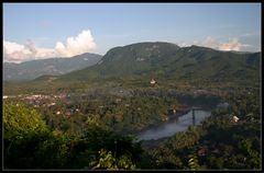 Blick vom Mt. Phousi auf Luang Prabang, Laos
