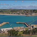 Blick vom Mt. Saint Michael, Cornwall, England