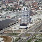 Blick vom Münchener Fernsehturm auf BMW