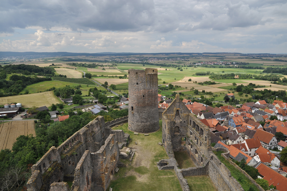 Blick vom Münzenberg über die Wetterau