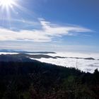 Blick vom Mummelsee in Richtung Rheinebene