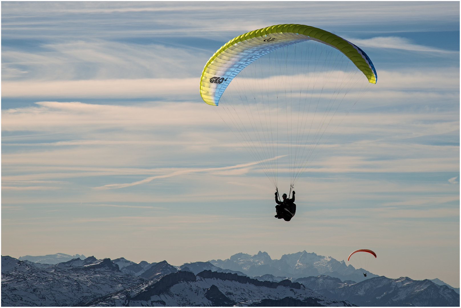 Blick vom Nebelhorn mit Säntis