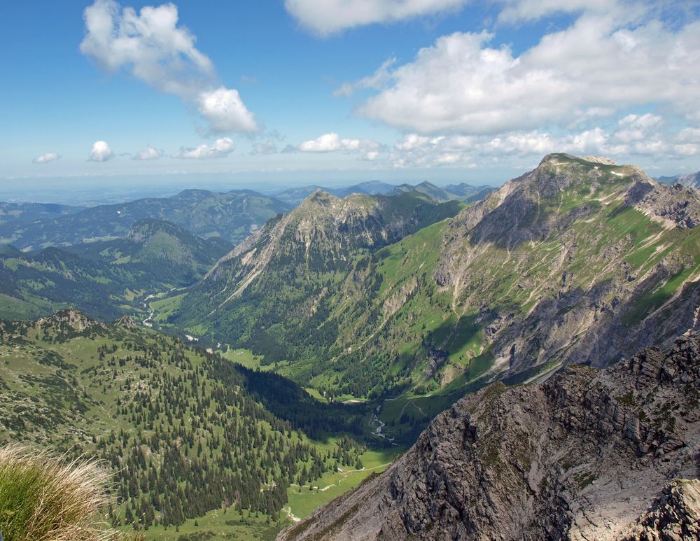 Blick vom Nebelhorngipfel