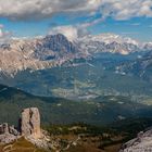 Blick vom Nuvolau über Cinque Torri, Cortina ....