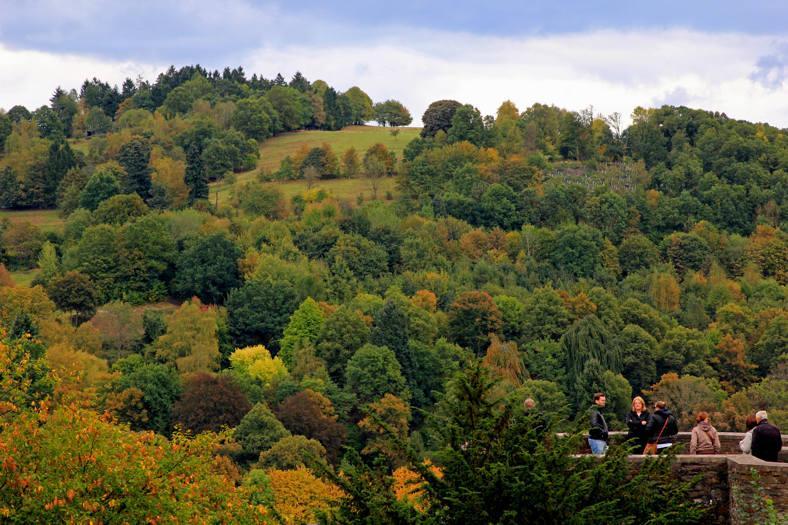 Blick vom oberen Schloss in Siegen 