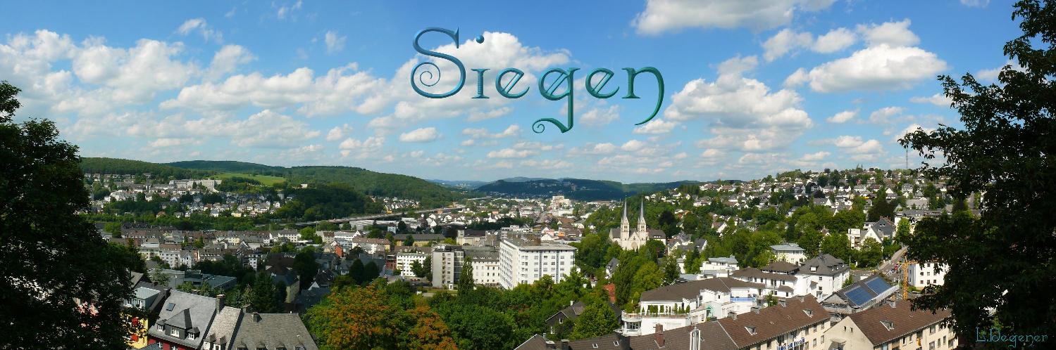 Blick vom Oberen Schloss in Siegen