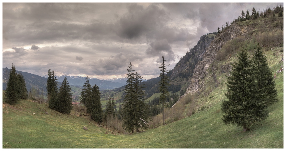 Blick vom Oberjochpass