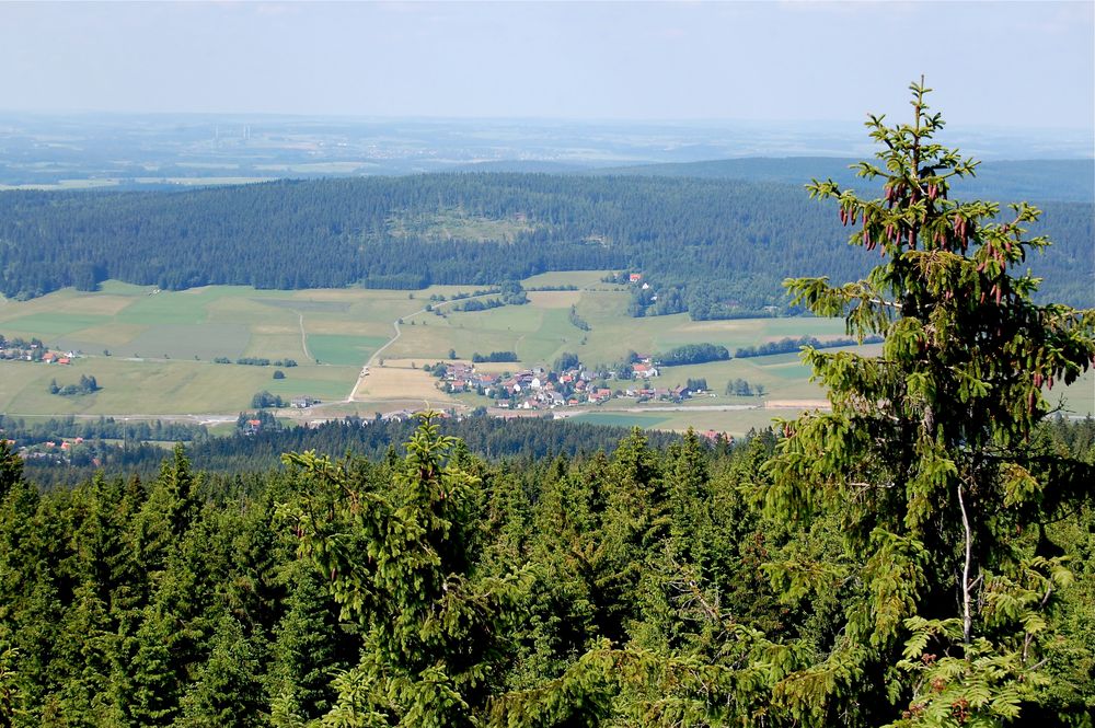 Blick vom Ochsenkopf nach Birnstengl
