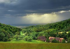 Blick vom Odenwald Richtung Pfälzerwald