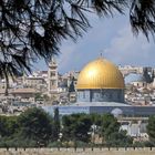 Blick vom Ölberg auf Jerusalem mit dem Felsendom