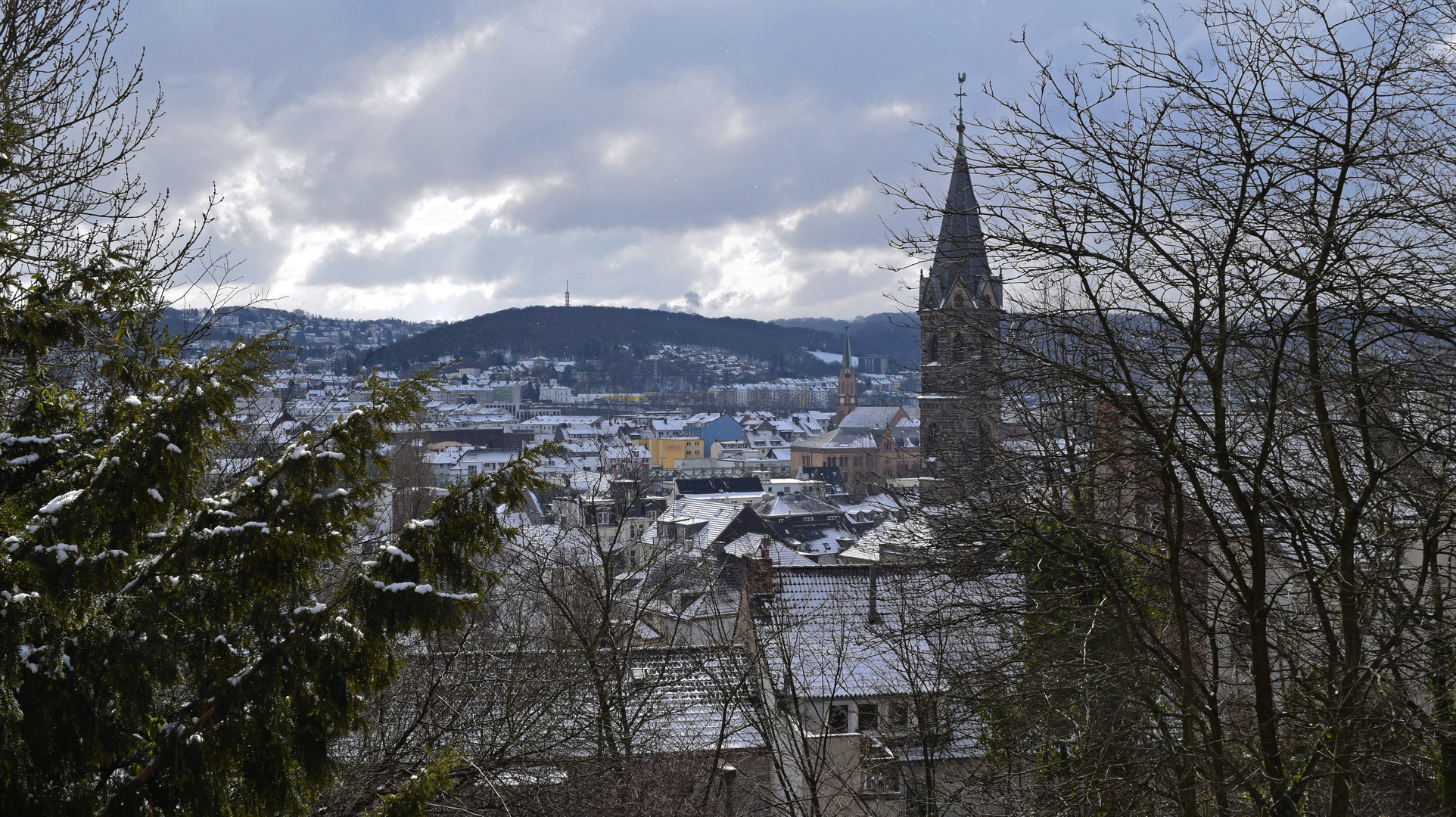 Blick vom Ölberg zum Hahnerberg