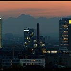 Blick vom Olympiaberg auf München West