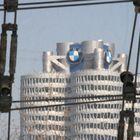 Blick vom Olympiapark auf den BMW-Zylinder