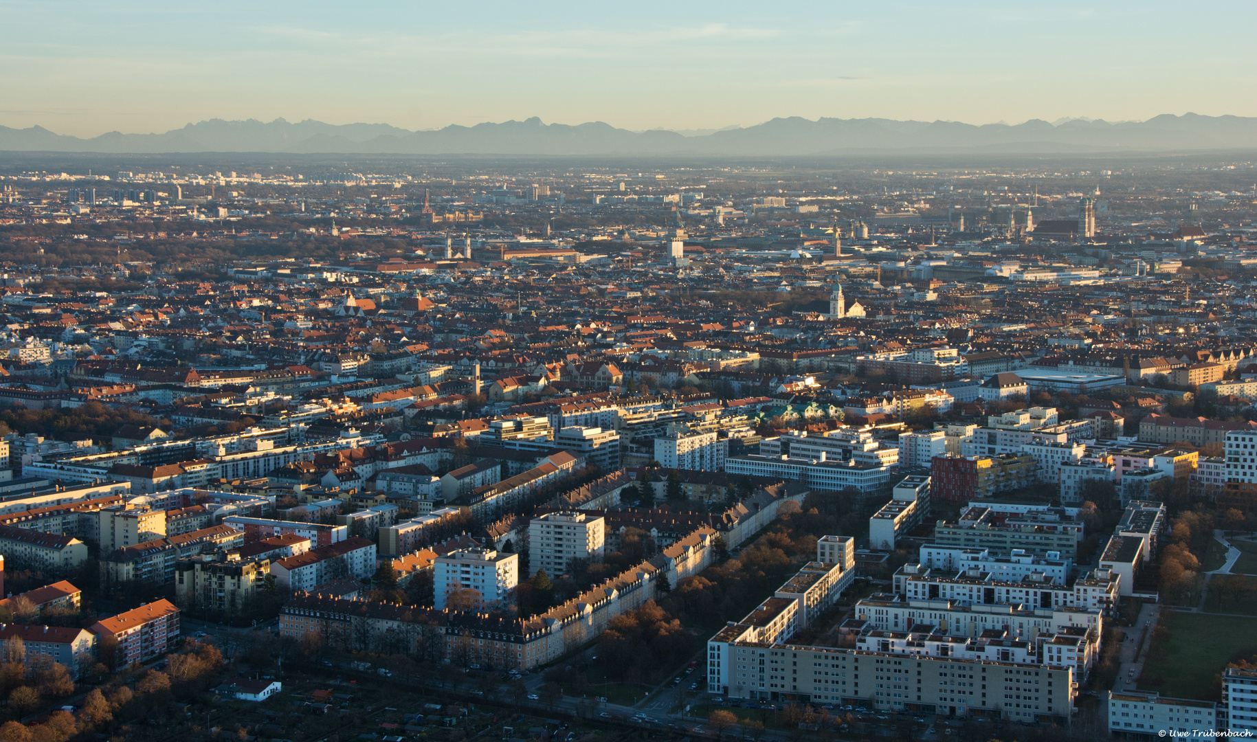 Blick vom Olympiaturm Richtung Südosten