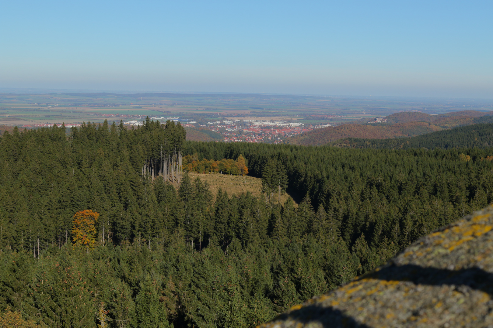 Blick vom Ottofelsen auf Wernigerode