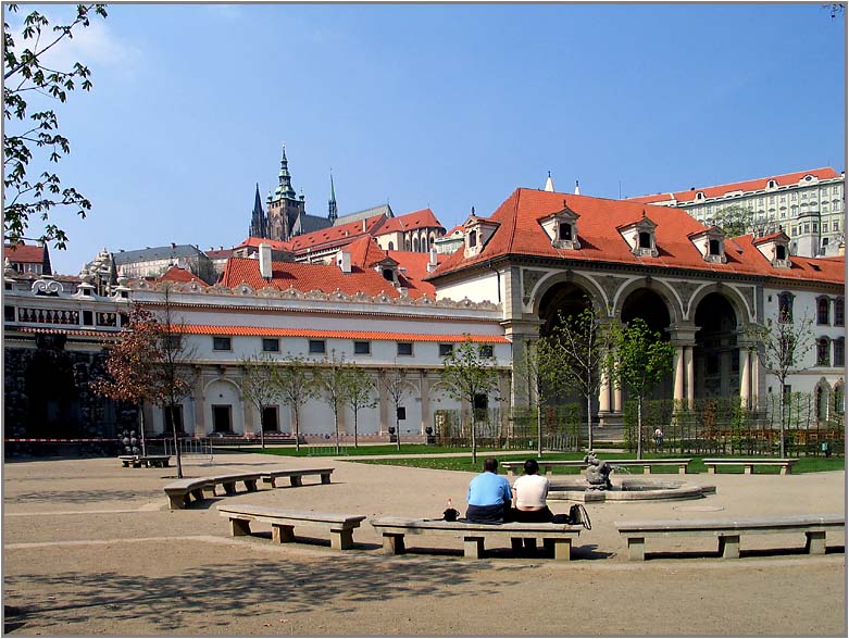 Blick vom Palais Waldstein zum Hradschin