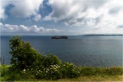 Blick vom Palast La Magdalena auf Isla de Mouro