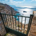 Blick vom Panagia Hozoviotissa, Amorgos