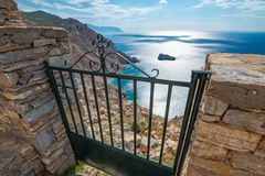 Blick vom Panagia Hozoviotissa, Amorgos