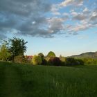 Blick vom Panoramaweg in Mittelndorf zu den Affensteinen