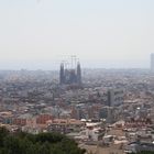 Blick vom Park Güell auf Barcelona