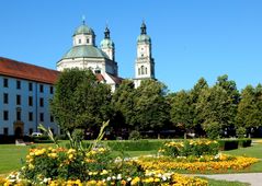 BLICK VOM PARK ZUR BASILIKA../ KEMPTEN /