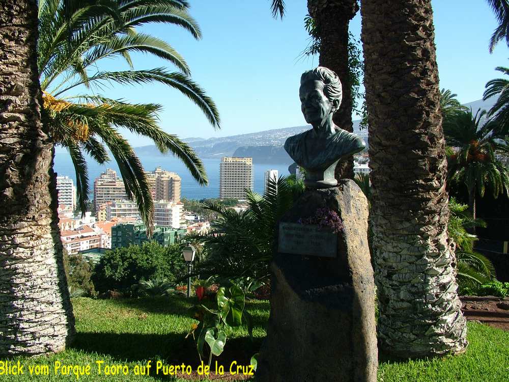 Blick vom Parque Taoro auf Puerto de la Cruz