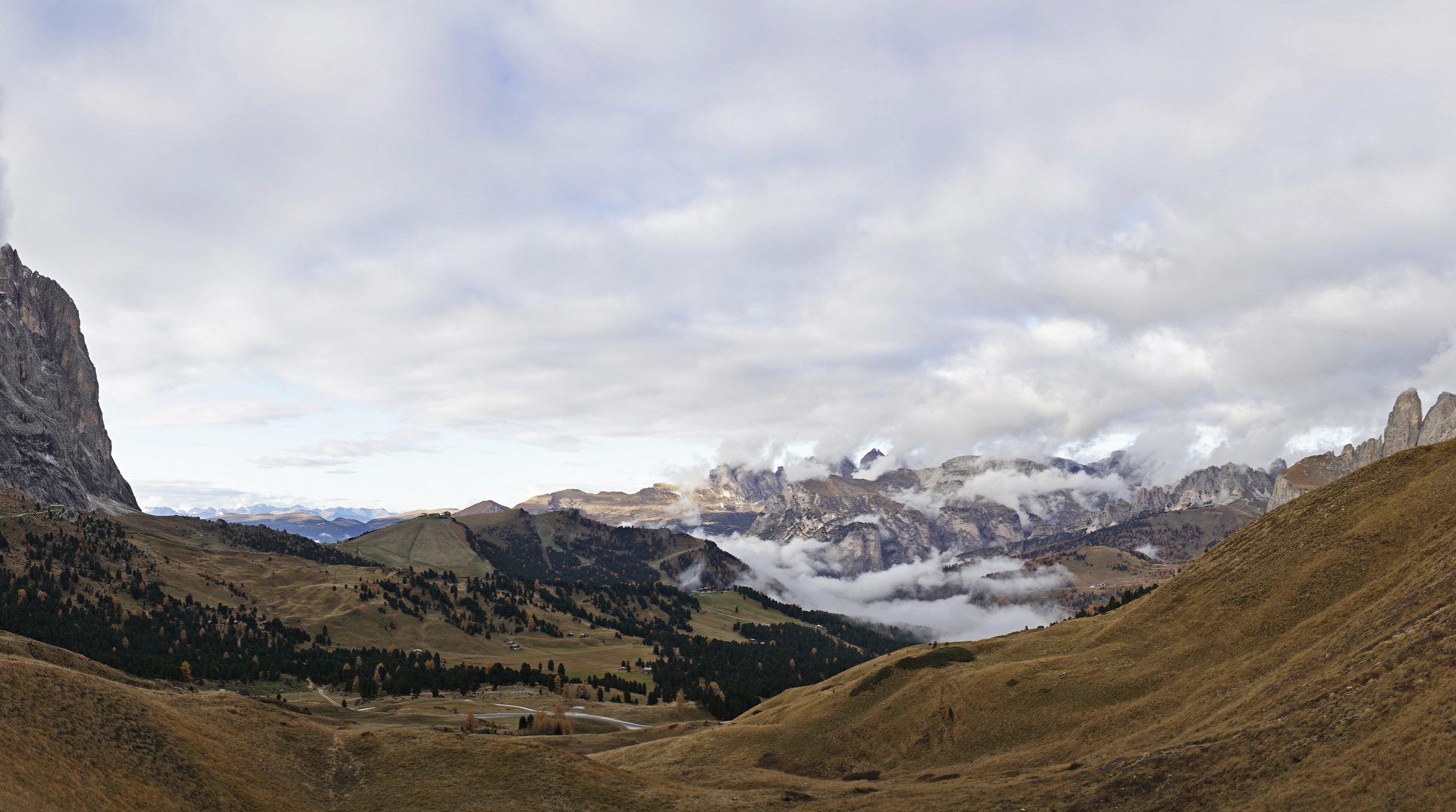 Blick vom Passo di Sella