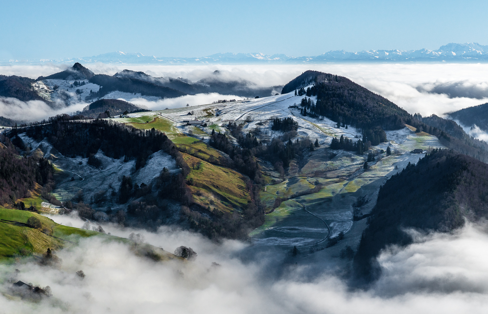 Blick vom Passwang nach Süden