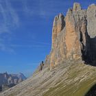 Blick vom Paternsattel zu der Cadinigruppe und den drei Zinnen...