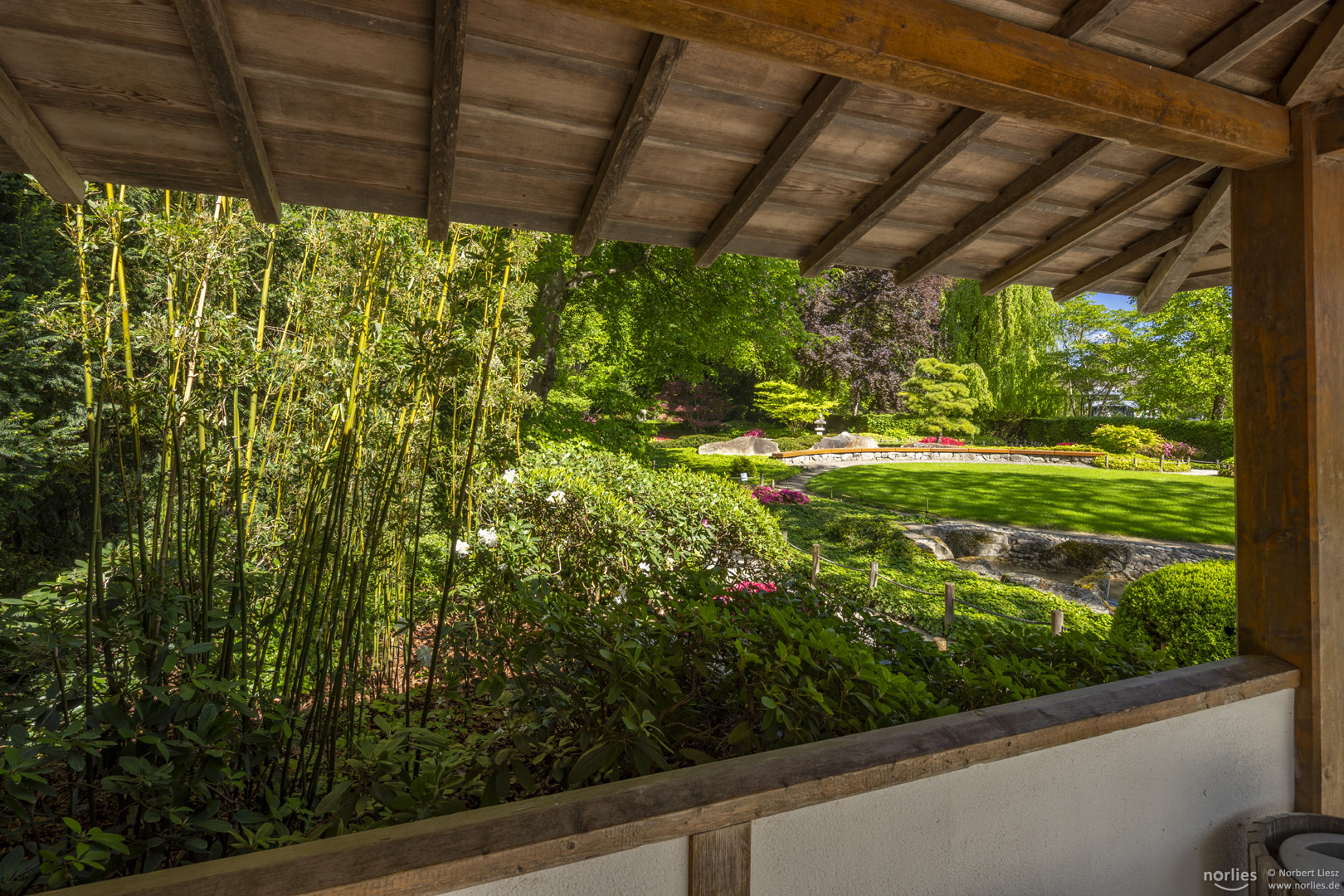 Blick vom Pavillon