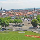 Blick vom Petersberg Erfurt Altstadt