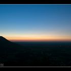 Blick vom Petersberg nach Sonnenuntergang