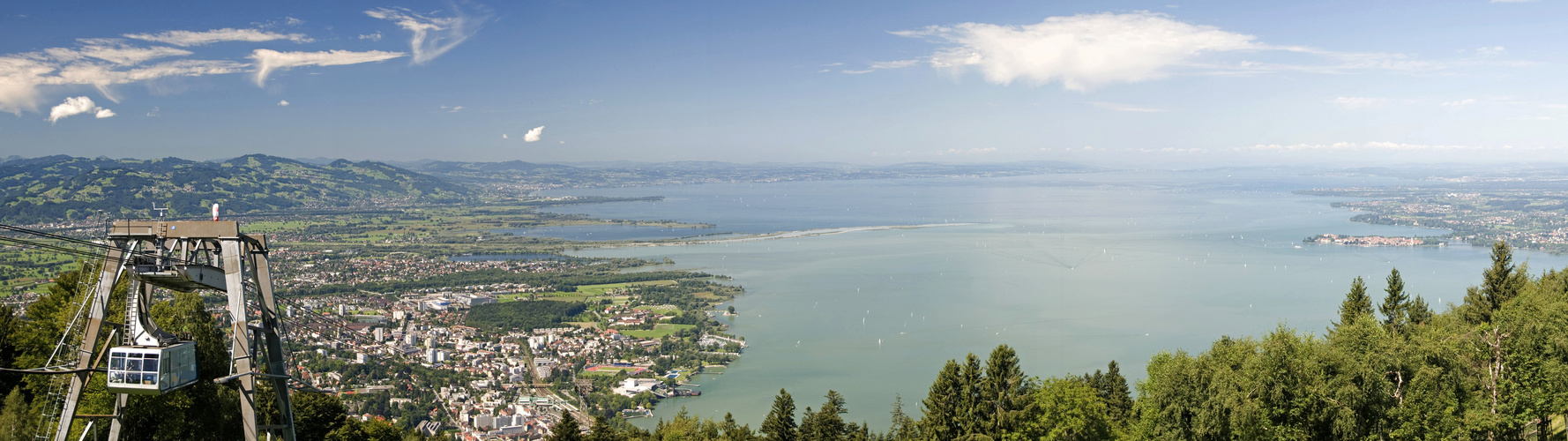 Blick vom Pfänder auf den Bodensee