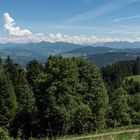 Blick vom Pfänder auf die Alpen