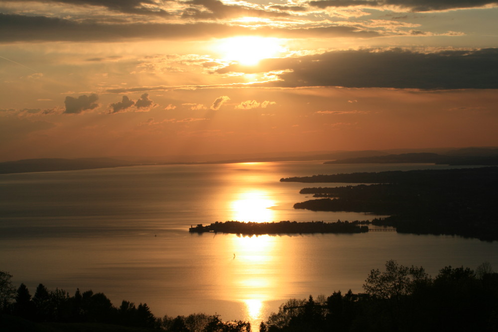 Blick vom Pfänder über den Bodensee