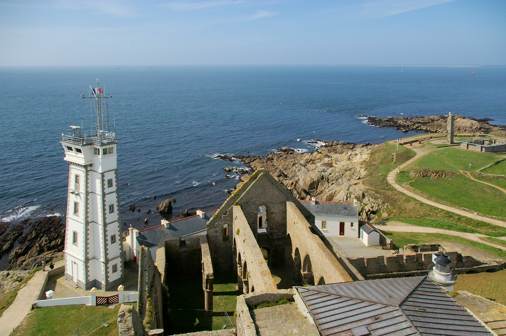 Blick vom Phare de Saint-Mathieu in der Bretagne