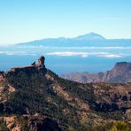 Blick vom Pico de las Nieves hinüber zum Teide