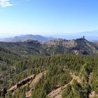 Blick vom Pico de las Nieves hinüber zum Teide (Panorama)