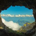 Blick vom PILATUS-DRACHENWEG auf den BÜRGENSTOCK und die RIGI