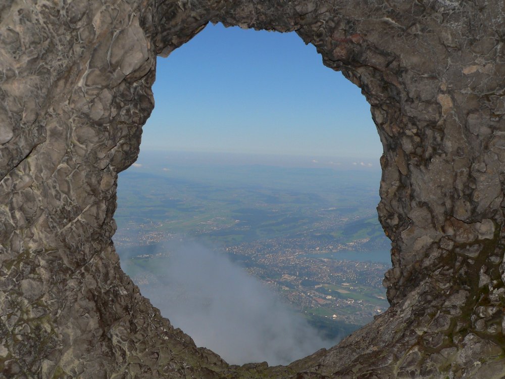 Blick vom Pilatus nach Luzern