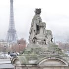 ...Blick vom Place de la Concorde in Richtung Eifelturm.