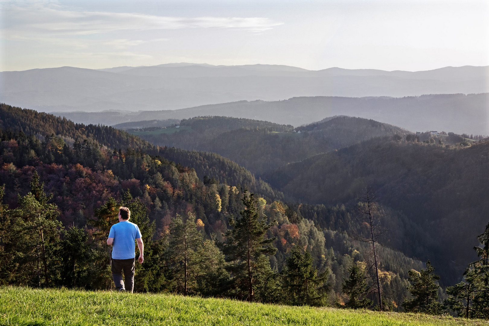 Blick vom Plesch - Ulf auf Motivsuche