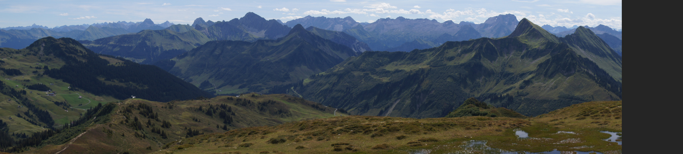 blick vom portla horn, voralrlberg august 2011