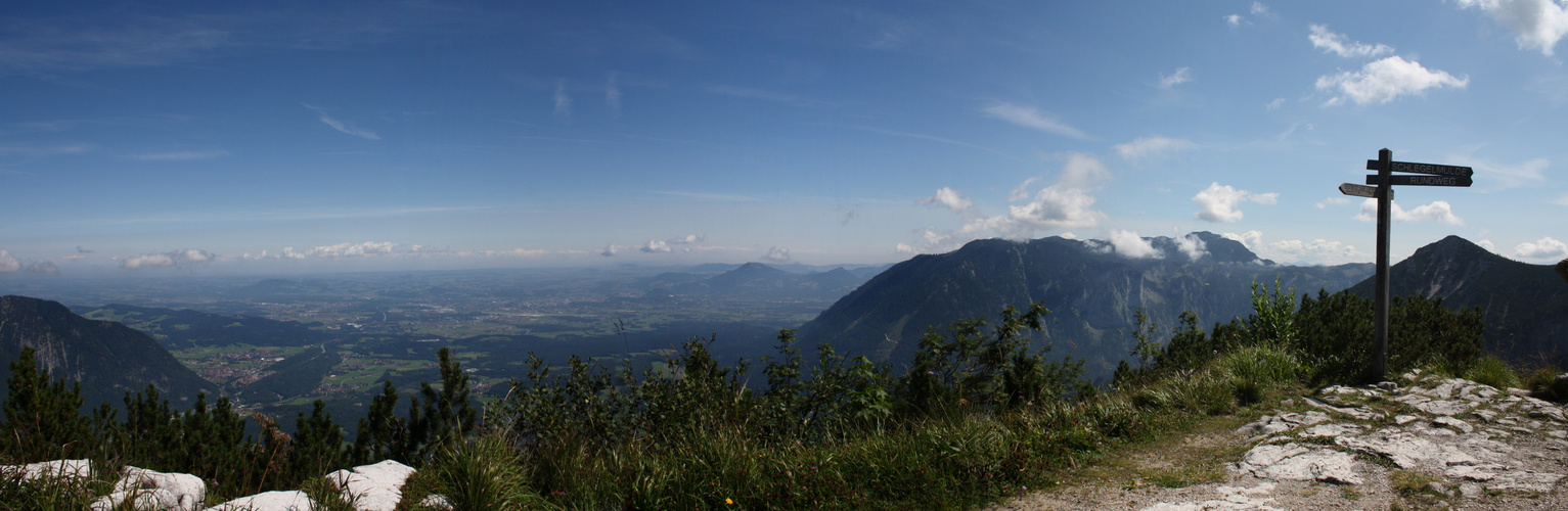 Blick vom Predigtstuhl in Bad Reichenhall