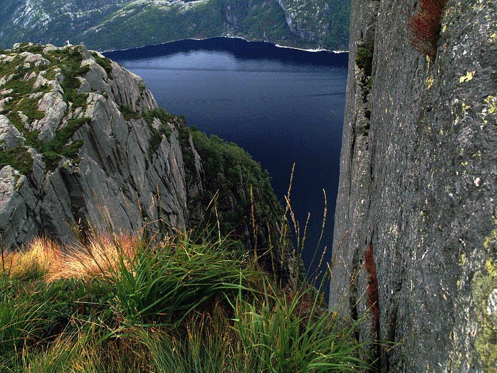 Blick vom Preikestolen (Norwegen)