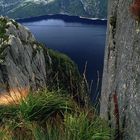 Blick vom Preikestolen (Norwegen)